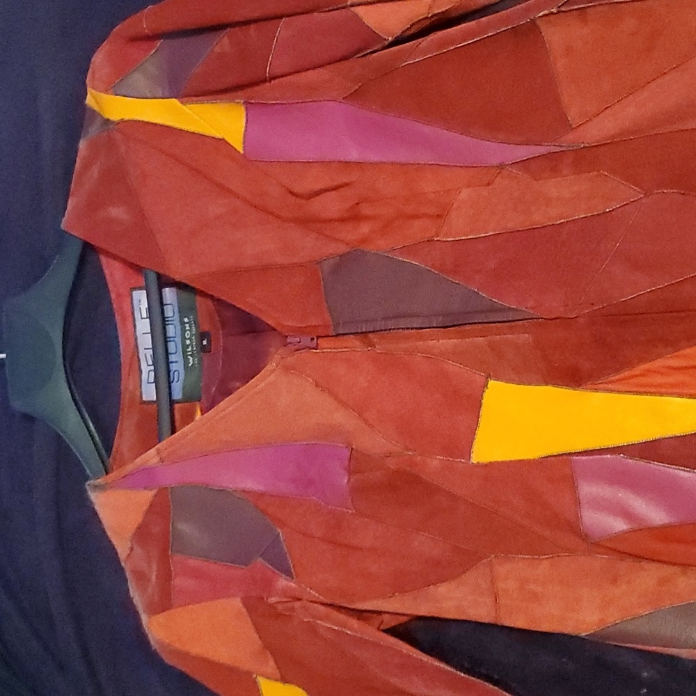A vintage leather coat from pelle studio